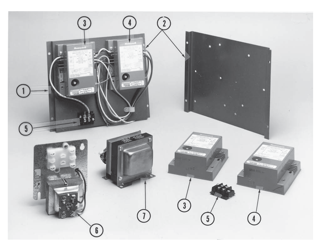 LGB-14 Flame Guardian WFG Electronic Control System (Ignition / Sensing Control Module Parts) Drawing